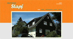 Desktop Screenshot of gaestehaus-stapf.de