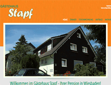 Tablet Screenshot of gaestehaus-stapf.de